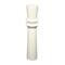3ft. Cream Metal Tall Art Deco Fluted Floor Vase